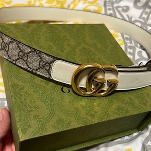Gucci belt GG MARMOT SIZE 90 authentic new with tags